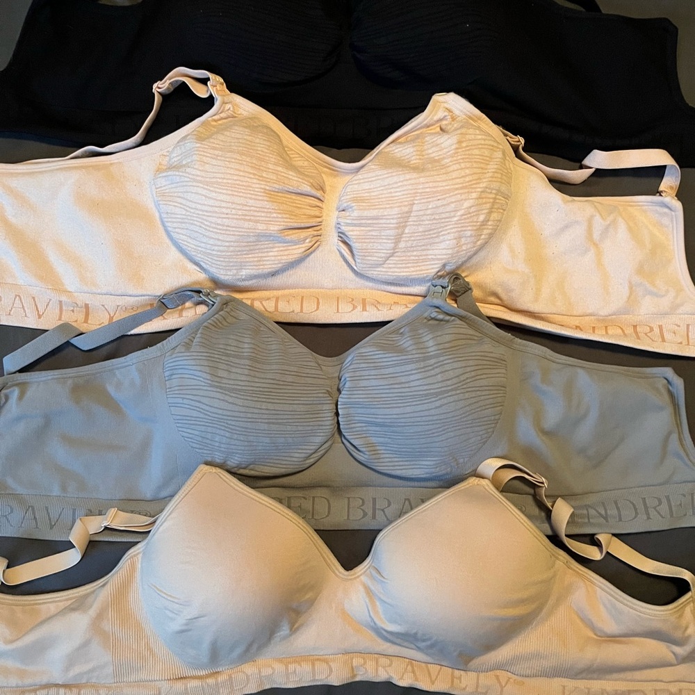 Kindred Bravely Women's Nursing Bras - Black, Gray, Cream